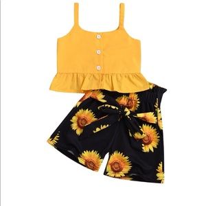 Toddler crop top set- NWOT